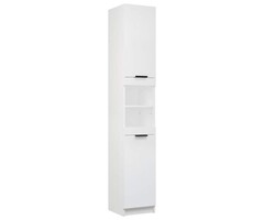 Vidaxl Meuble de salle de bain blanc 32x34x188,5 cm - 46% de remise