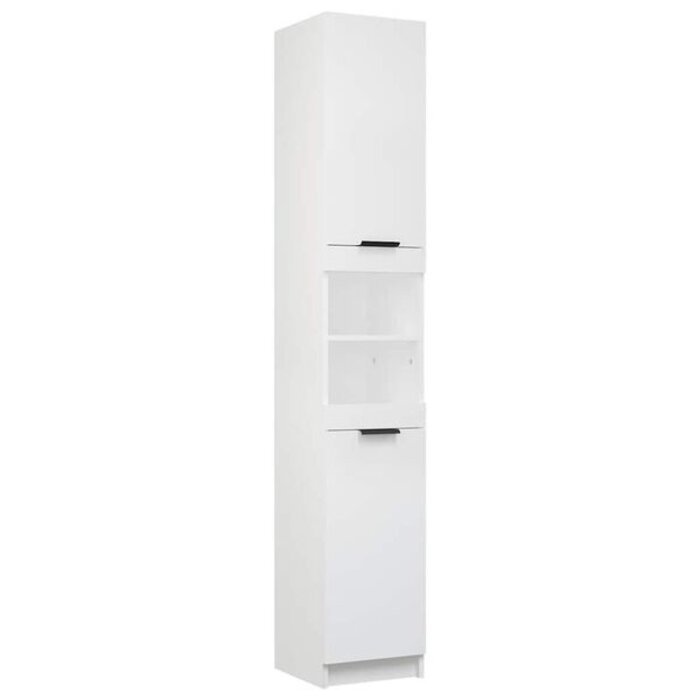 Vidaxl Colonne de salle de bain blanche 188,5 cm - 34% de remise