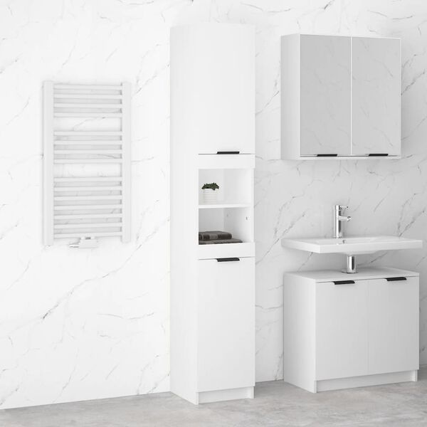 Vidaxl Colonne de salle de bain blanche 188,5 cm - 34% de remise