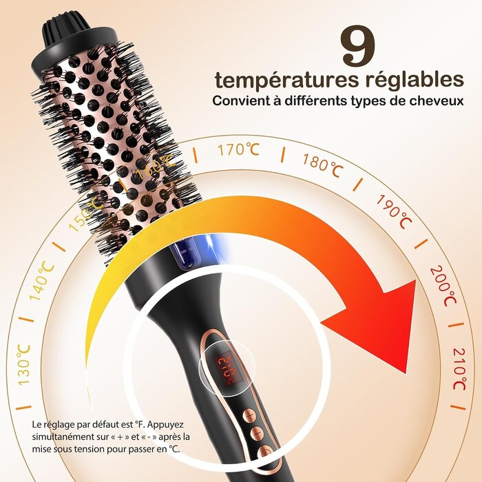 Brosse lissante et boucleur ionique 2-en-1 - 31% de remise