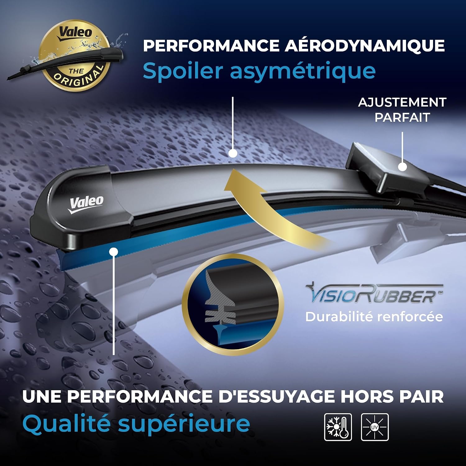 Kit 2 Balais d'essuie-glaces 650/580mm - VisioRubber - 31% de remise