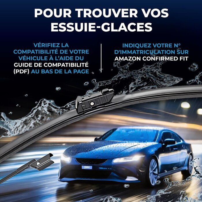 Kit 2 Balais d'essuie-glaces 650/580mm - VisioRubber - 31% de remise