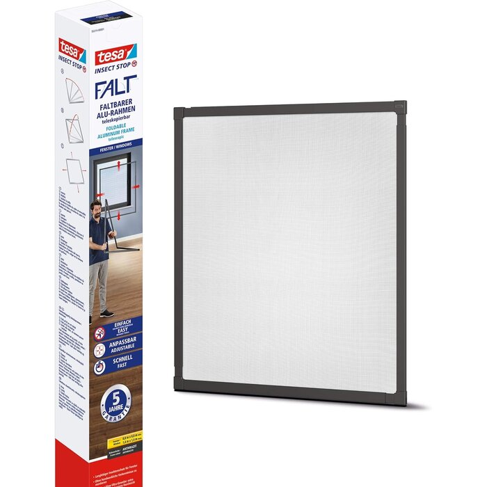Moustiquaire télescopique anthracite 80-140 cm - 33% de remise