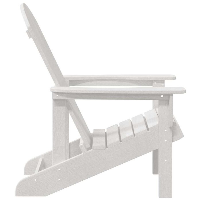Vidaxl Fauteuil Adirondack de jardin en HDPE blanc - 35% de remise