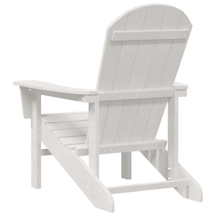 Vidaxl Fauteuil Adirondack de jardin en HDPE blanc - 35% de remise