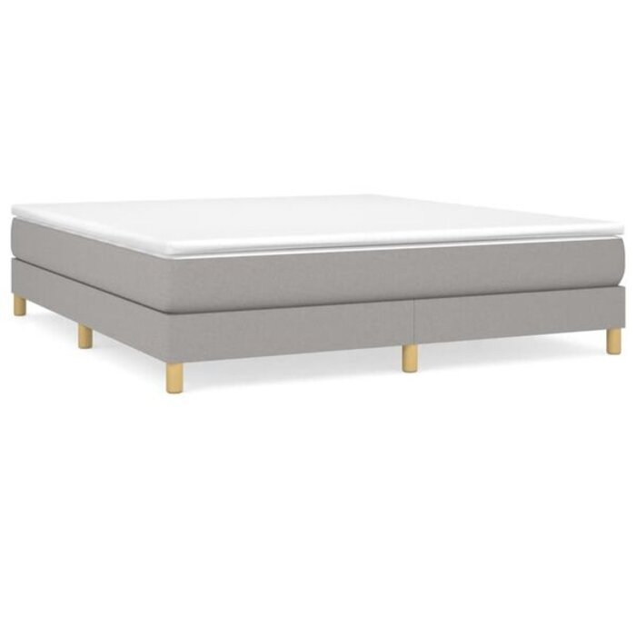 Vidaxl Cadre de lit 180x200 cm en tissu gris clair - 28% de remise