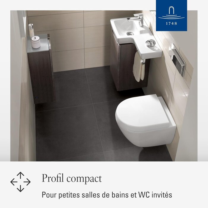 Abattant WC en forme de D pour Subway 2.0 - Blanc Alpin - 35% de remise