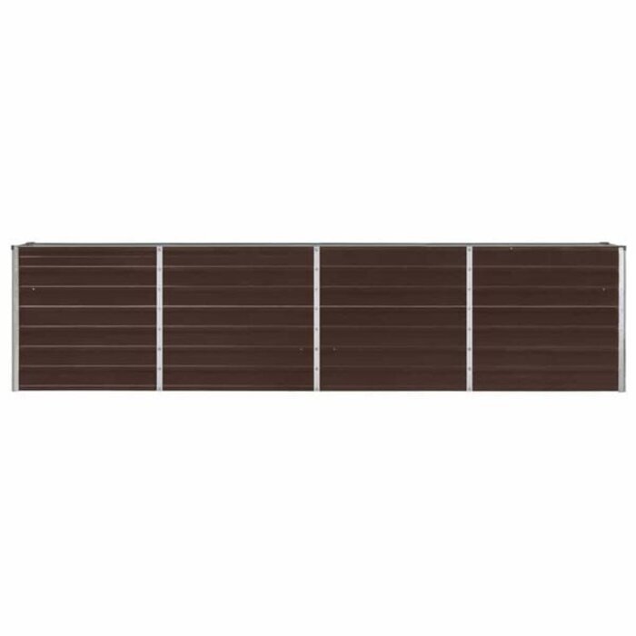 Vidaxl Jardinière surélevée en acier 320x40x77cm - Marron - 34% de remise