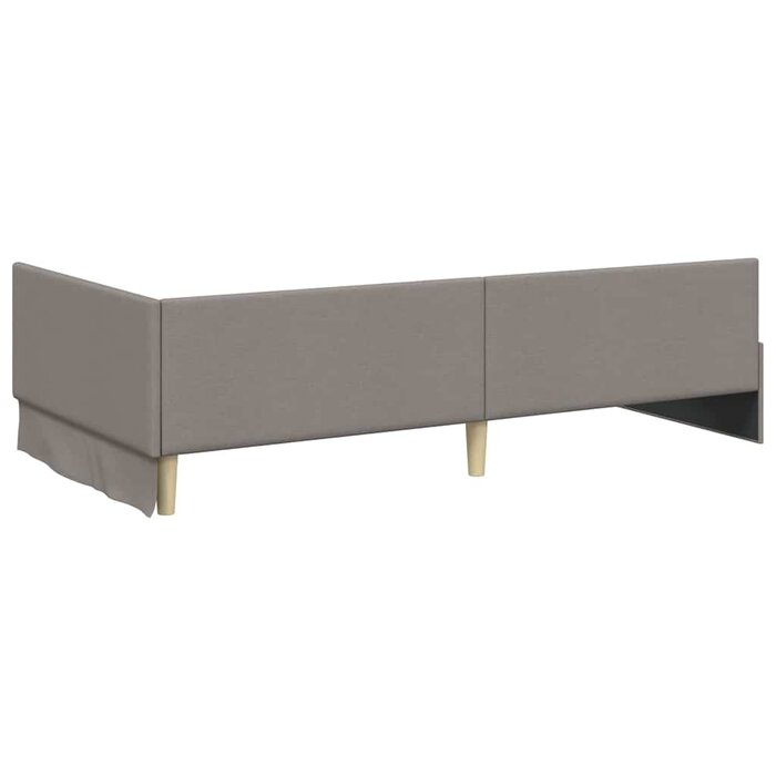 Vidaxl Cadre de lit d'angle taupe 100x200 cm - 34% de remise