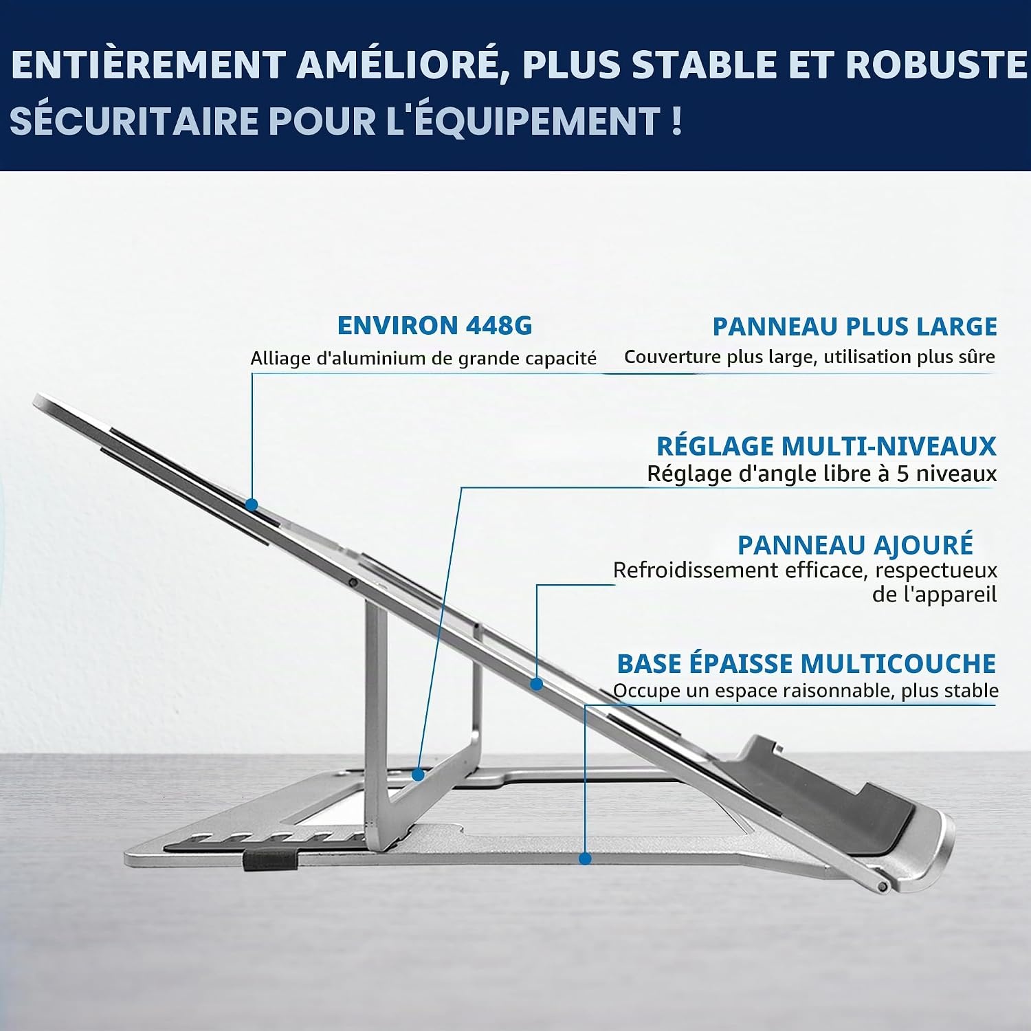 Support de mixage aluminium réglable - 33% de remise