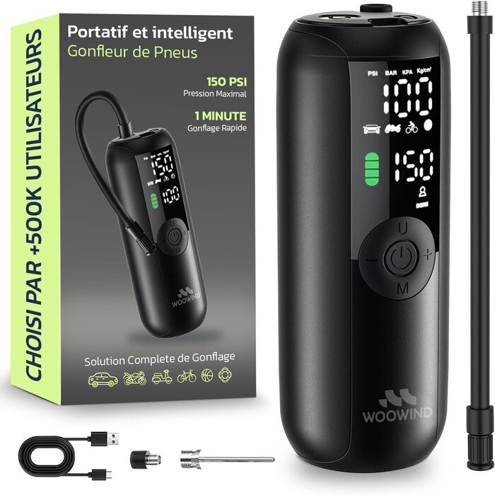 Compresseur d'air 150 PSI Noir Taille S - 32% de remise