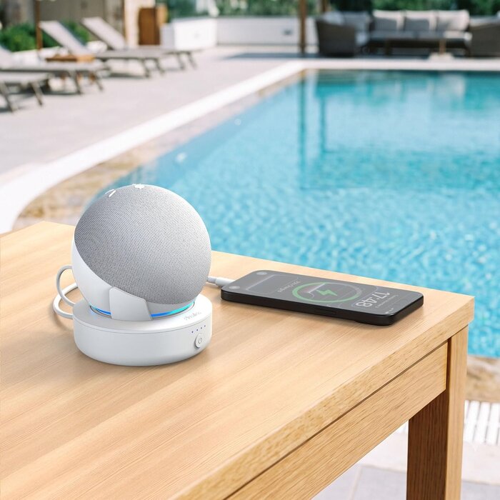 Station batterie sans fil pour enceinte S Blanc - 32% de remise