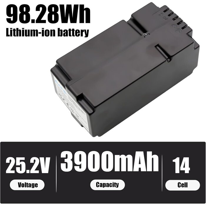 Batterie Robot Tondeuse Zwart S - 25.2V 3900mAh - 34% de remise