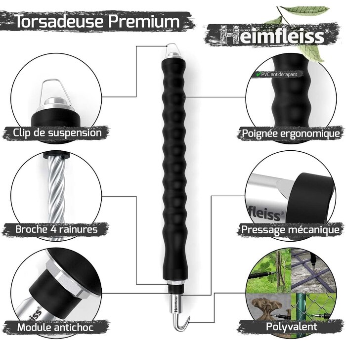Outil de torsion 310mm + 1000 liens cuivre 1,0x140mm - 32% de remise - Taille M