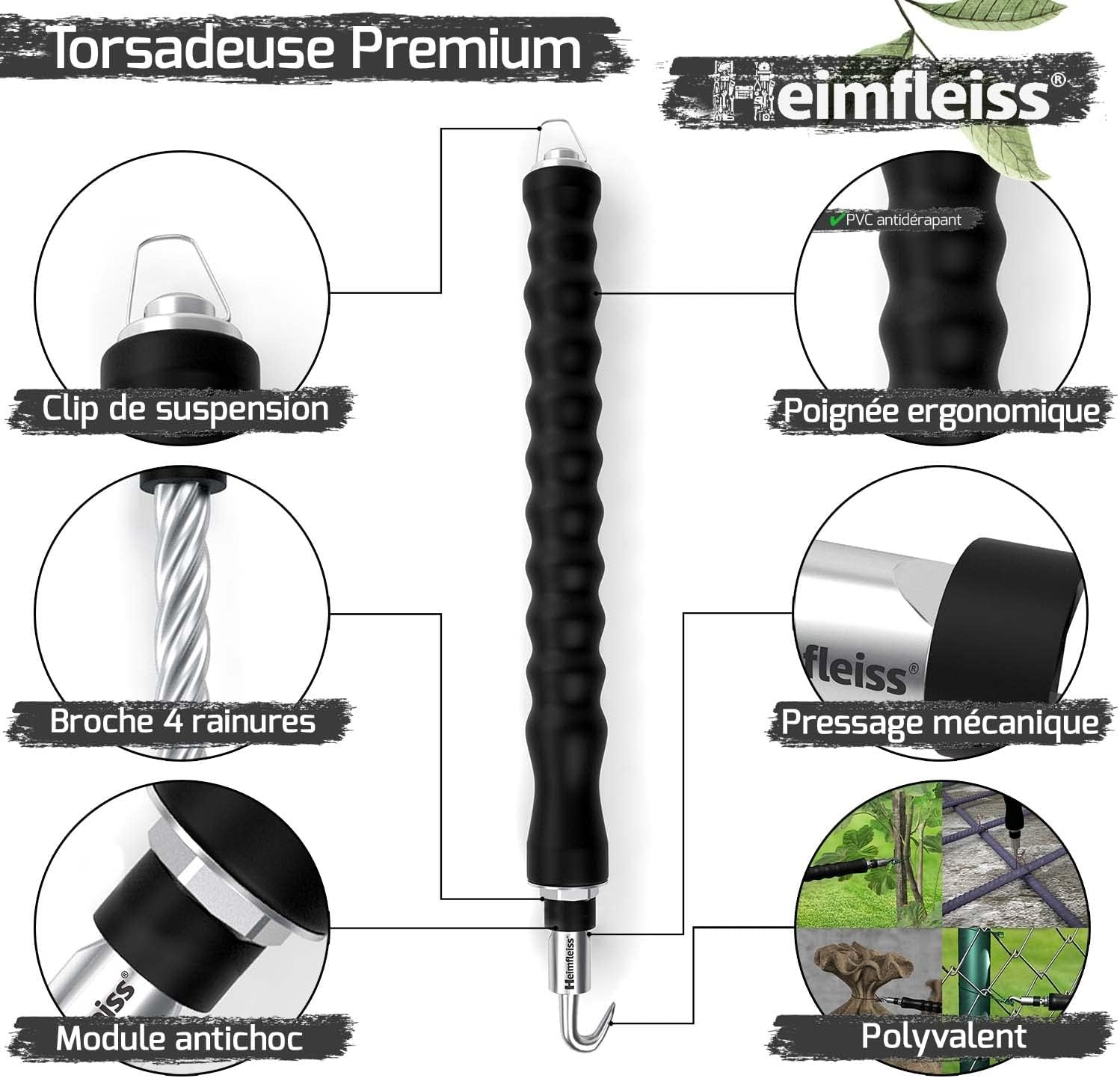 Outil de torsion 310mm + 1000 liens cuivre 1,0x140mm - 32% de remise - Taille M
