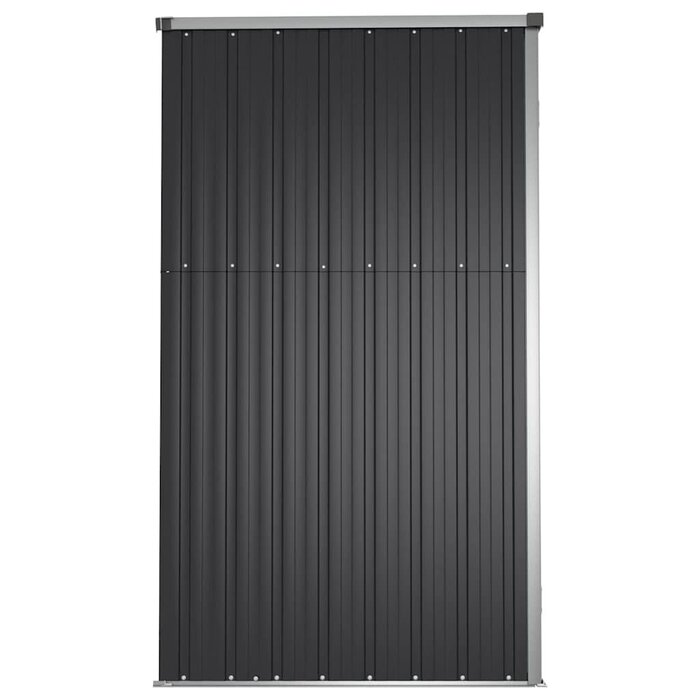 Vidaxl Abri de jardin en acier galvanisé anthracite 161x89 cm - 35% de remise