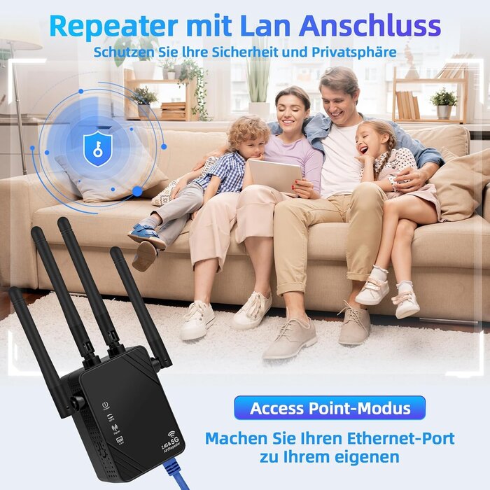 Répétiteur Wi-Fi Double Bande 1200 Mbps - 30% de remise