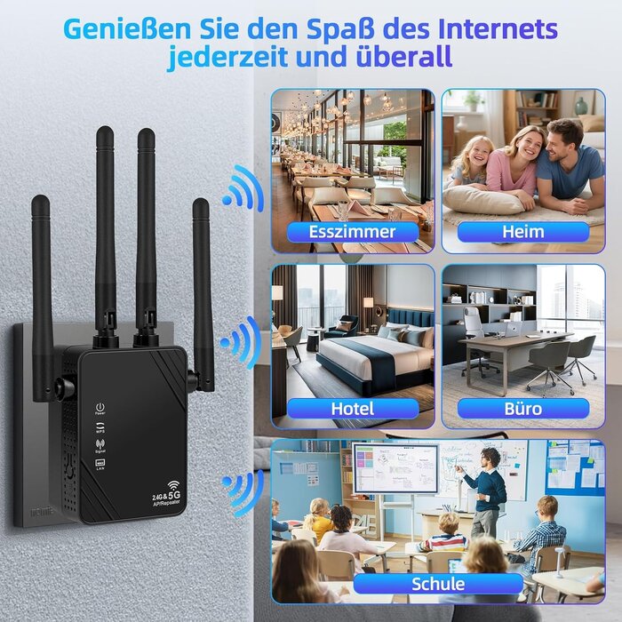 Répétiteur Wi-Fi Double Bande 1200 Mbps - 30% de remise