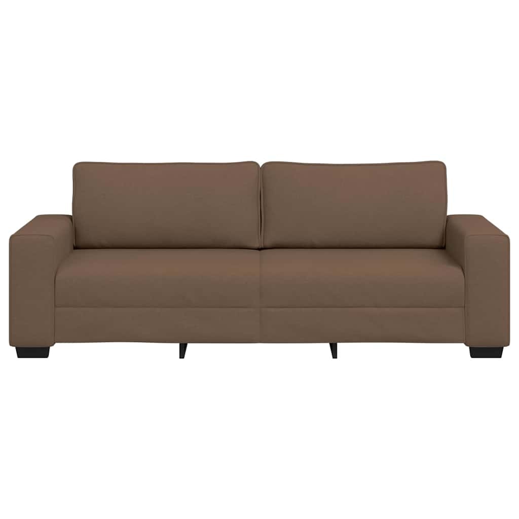 Vidaxl Canapé 3 places marron 180 cm en tissu - 35% de remise