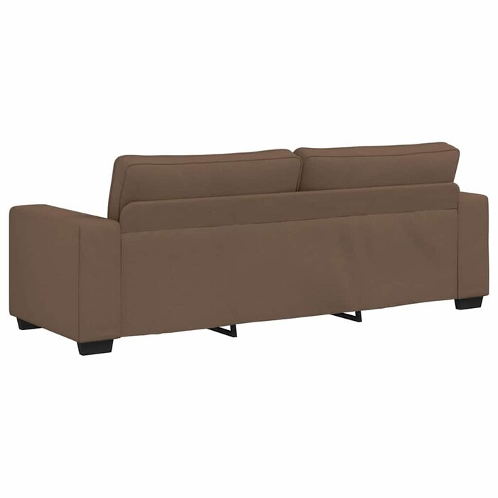 Vidaxl Canapé 3 places marron 180 cm en tissu - 35% de remise