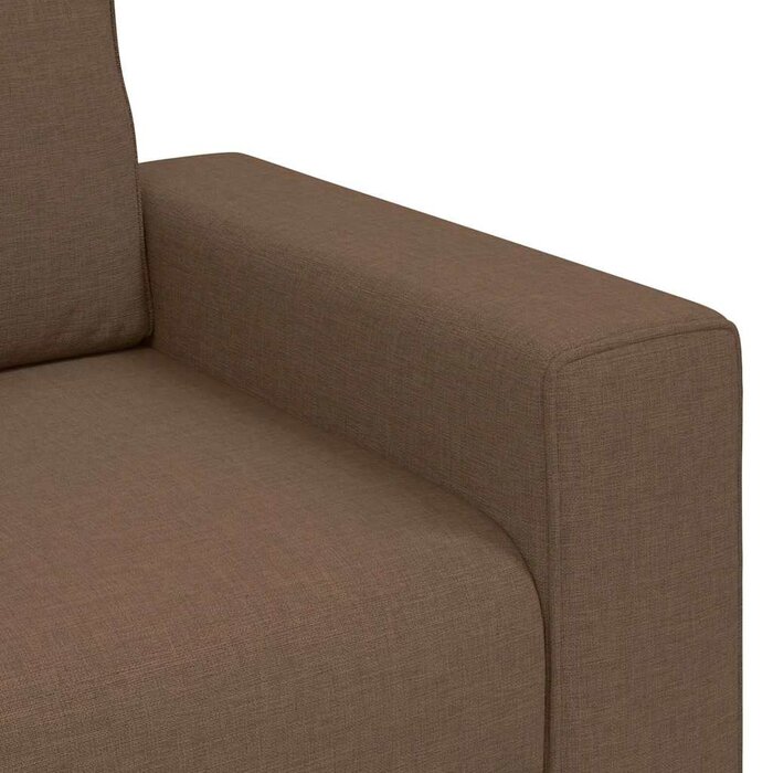 Vidaxl Canapé 3 places marron 180 cm en tissu - 35% de remise