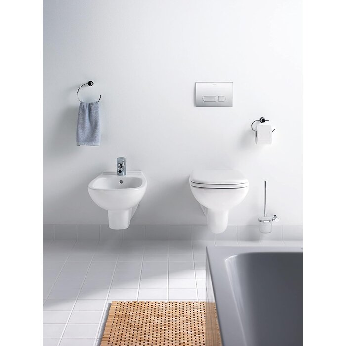 Abattant WC en duroplast blanc 43x36 cm - 32% de remise
