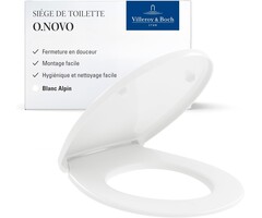 Villeroy & Boch Abattant WC Ovale en Duroplast - Blanc Alpin - 34% de remise