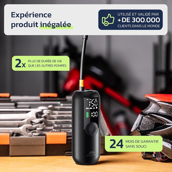 Compresseur d'air portable sans fil 150 PSI - Zwart, Taille S - 32% de remise