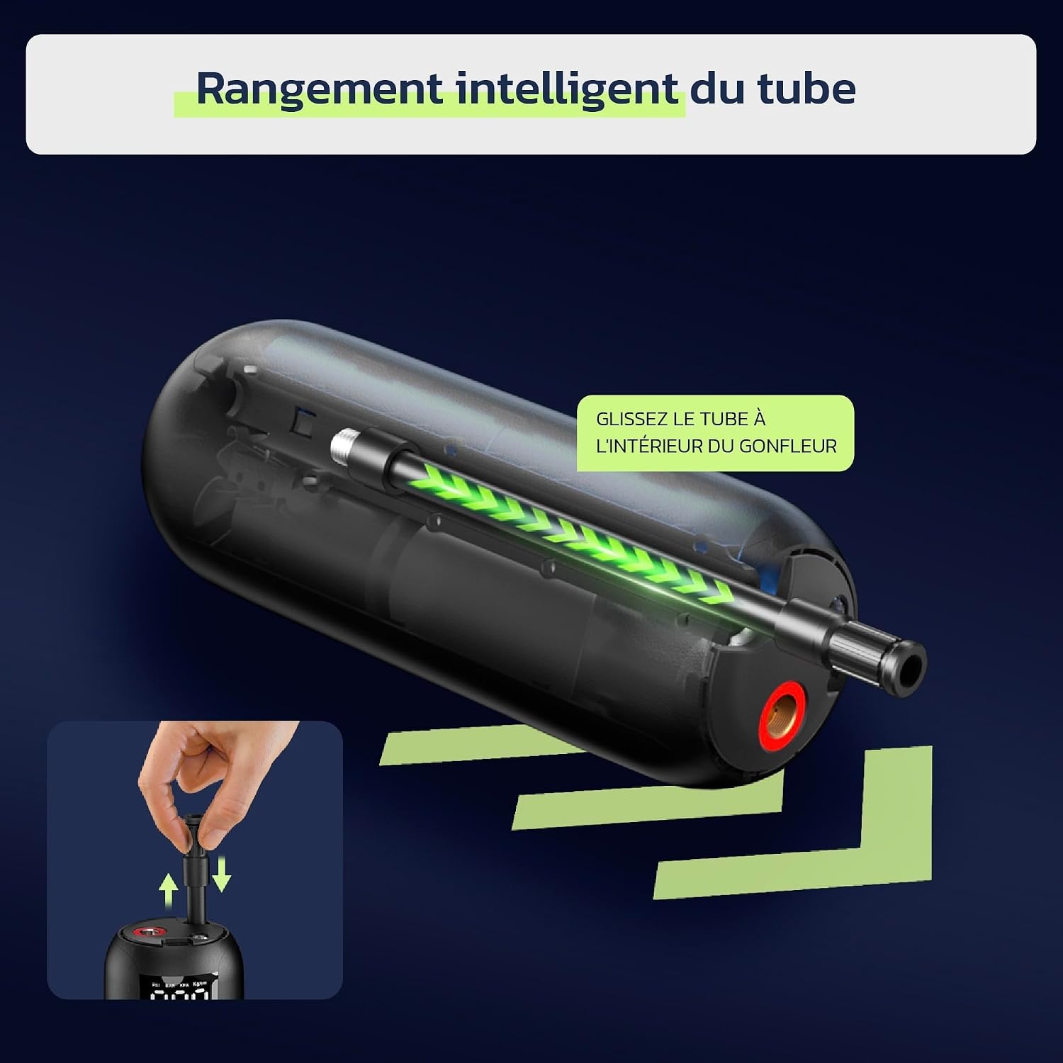 Compresseur d'air portable sans fil Zwart Taille S - 32% de remise
