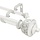 Tringle à rideaux double extensible 213-305 cm - Blanc antique - 33% de remise
