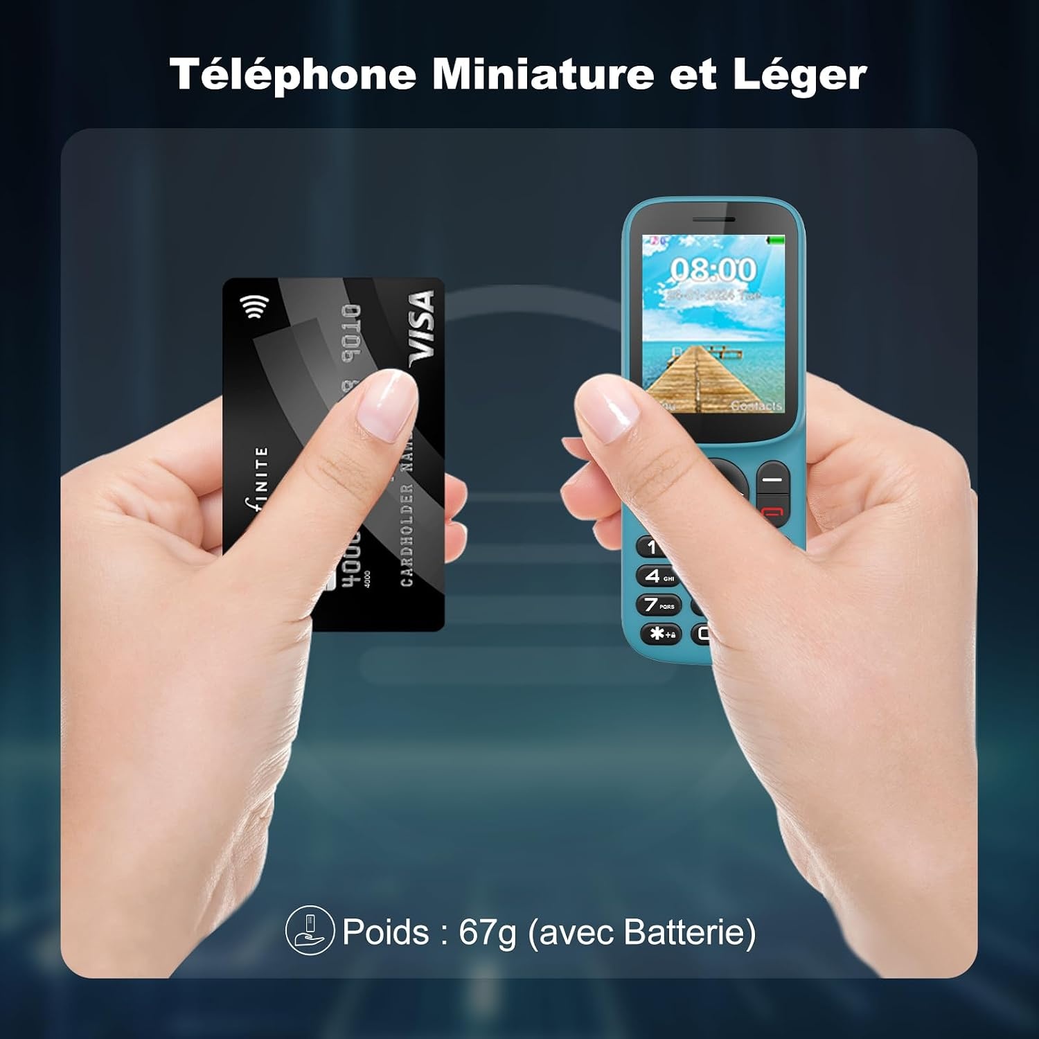 Téléphone portable senior T185 4G Blauw zwart Taille S - 32% de remise