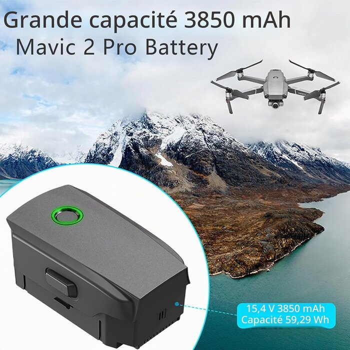 Batterie pour Drone Mavic 2 Pro et Zoom - 3850 mAh - 34% de remise