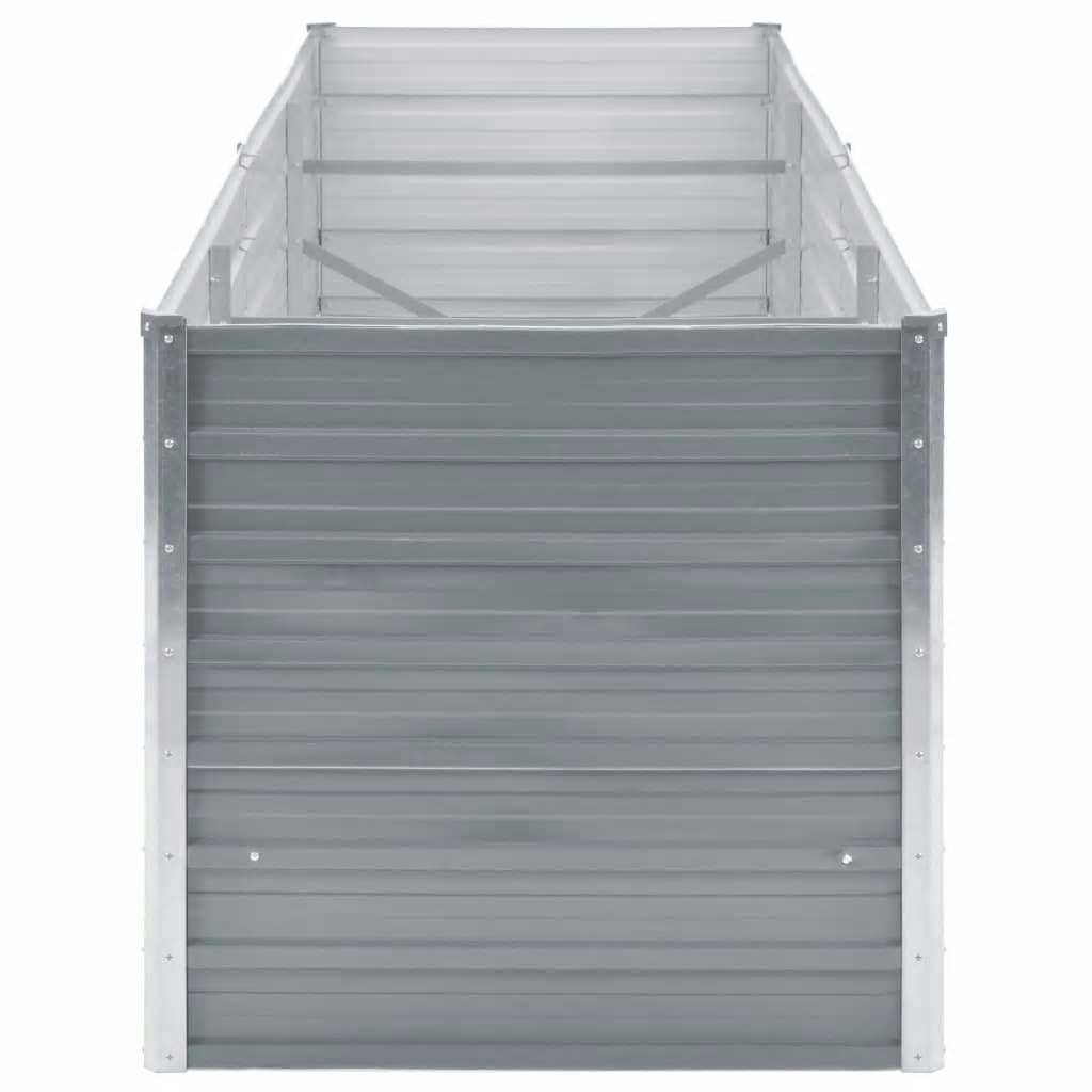 Vidaxl Jardinière surélevée acier galvanisé 240cm - Gris - 35% de remise