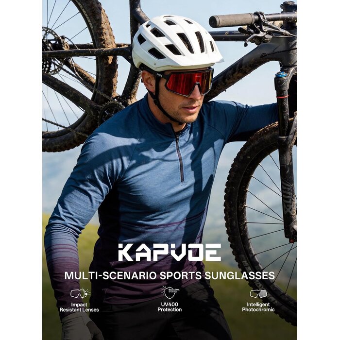 Lunettes de sport photochromiques ultra-légères - 32% de remise