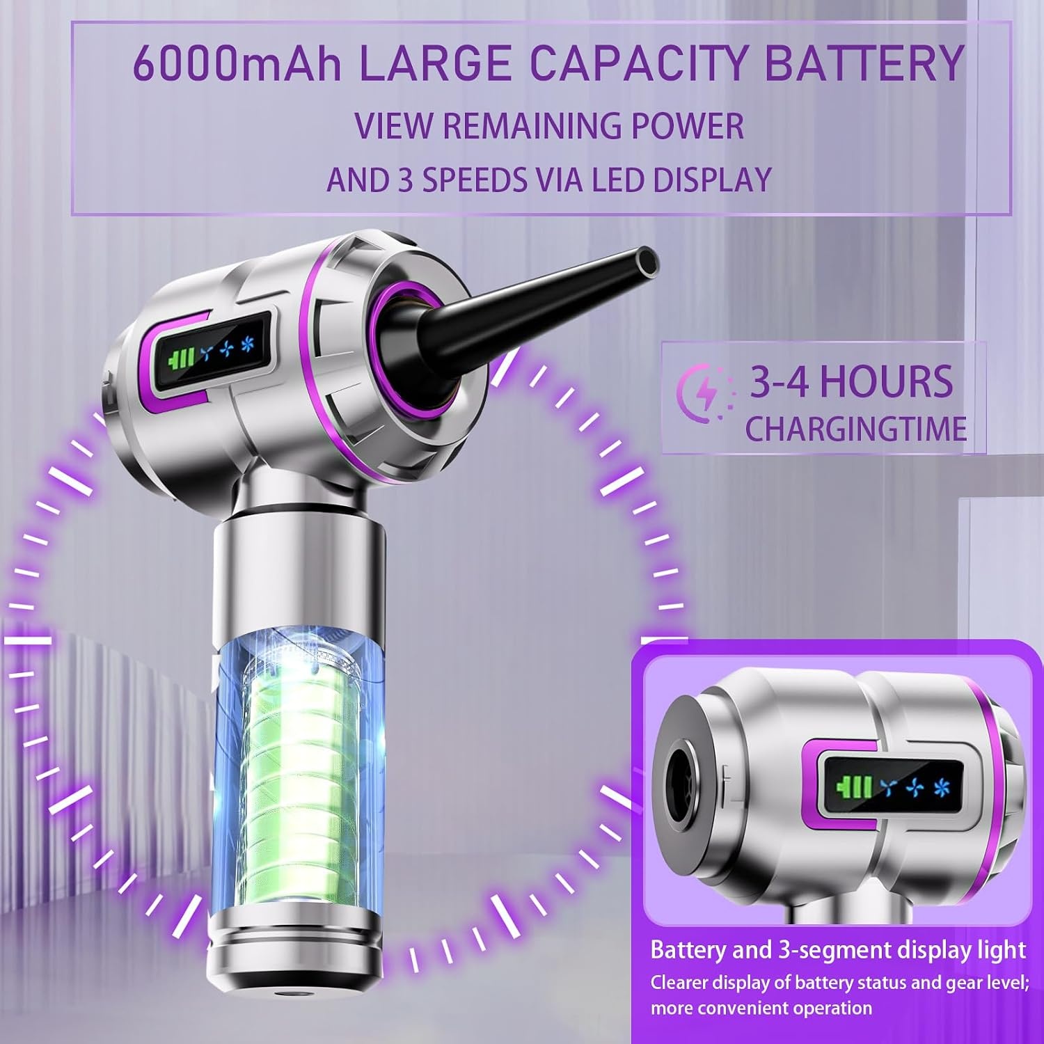 Aspirateur à main sans fil 4-en-1 avec soufflerie - 31% de remise