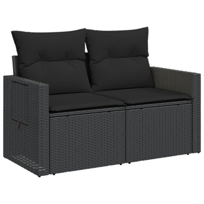 Vidaxl Banc de jardin 2 places en polyrotin - 35% de remise