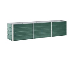 Vidaxl Jardinière surélevée acier galvanisé 240x40x45cm - Vert - 43% de remise