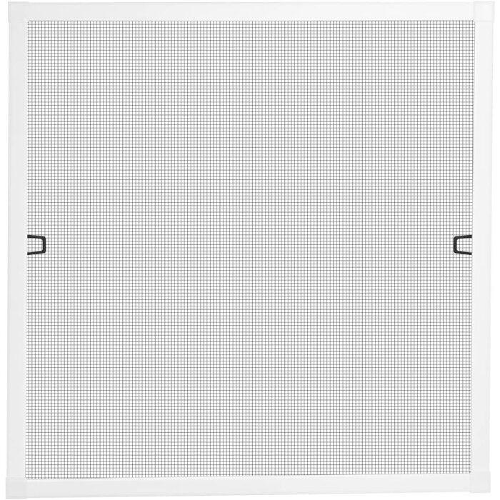 Moustiquaire de fenêtre 100x120 cm - Aluminium blanc - 32% de remise