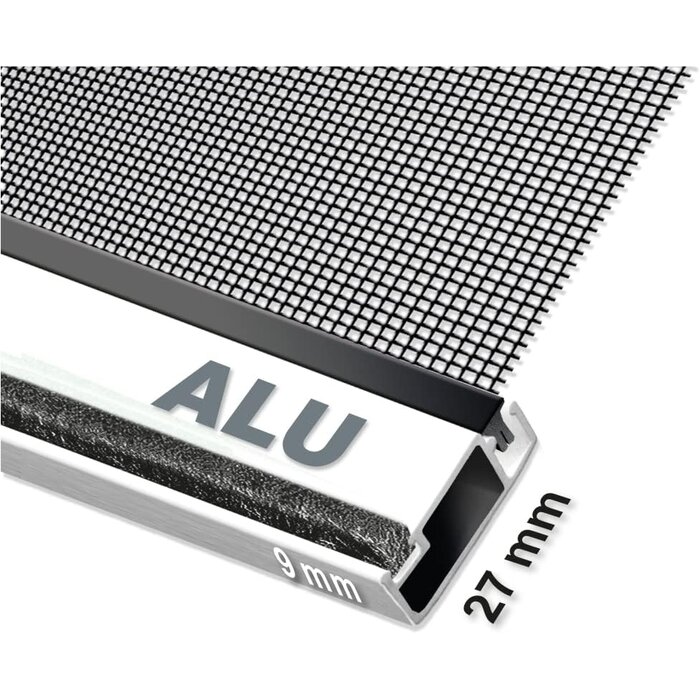 Moustiquaire de fenêtre 100x120 cm - Aluminium blanc - 32% de remise