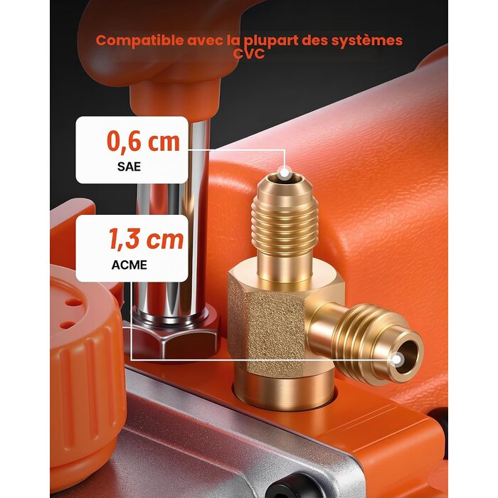 Vevor Pompe à vide 3,5 CFM 1/4 CV - HVAC et dégazage - 33% de remise