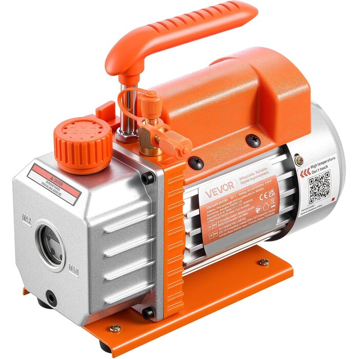 Vevor Pompe à vide 3,5 CFM 1/4 CV - HVAC et dégazage - 33% de remise