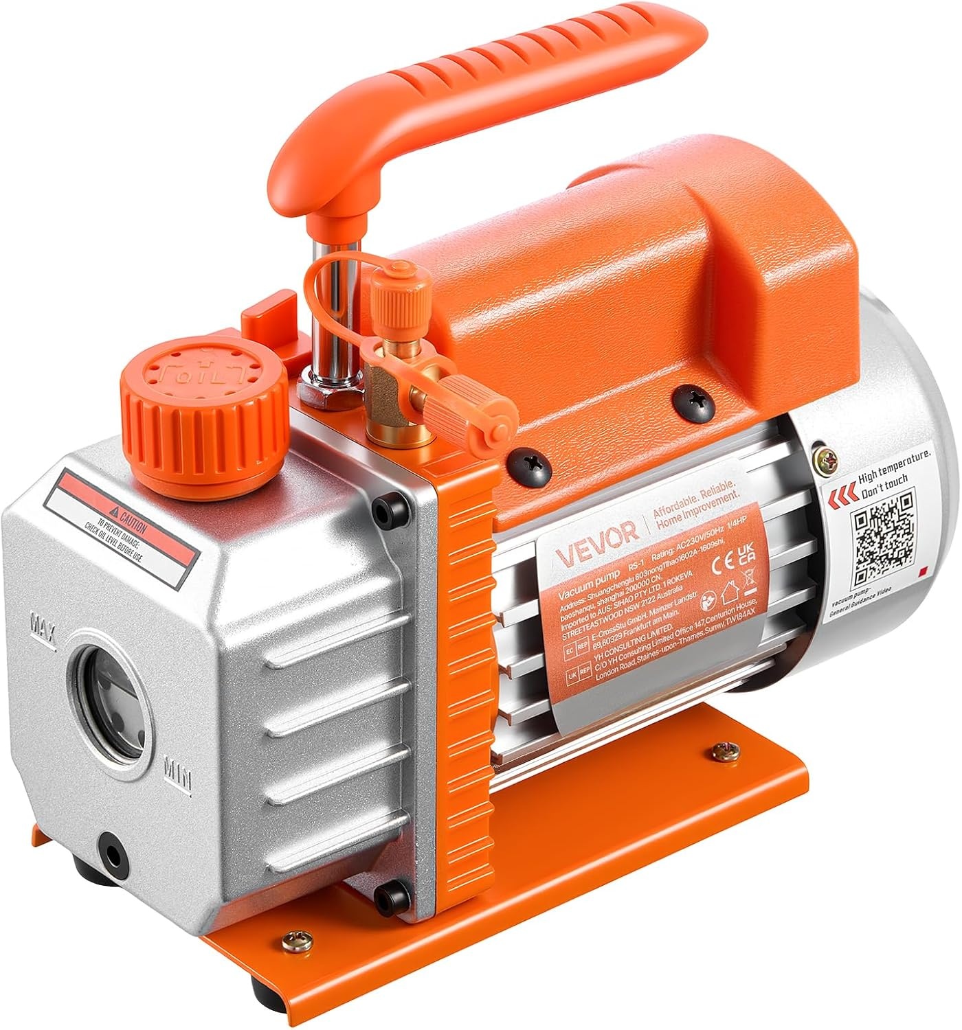 Vevor Pompe à vide 3,5 CFM 1/4 CV - HVAC et dégazage - 33% de remise
