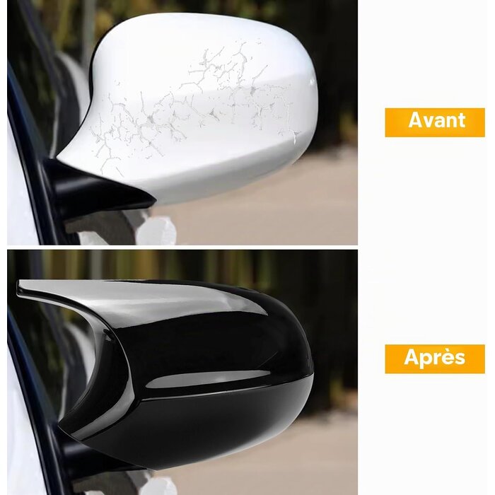 Coques de rétroviseurs Zwart S pour BMW - Noir brillant - 33% de remise