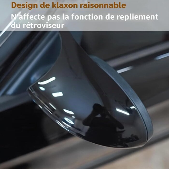 Coques de rétroviseurs Zwart S pour BMW - Noir brillant - 33% de remise