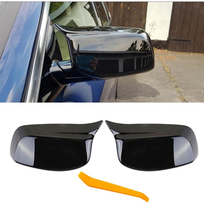Coques de rétroviseurs Zwart S pour BMW - Noir brillant - 33% de remise