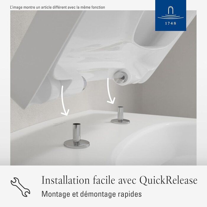 Abattant WC carré SoftClose blanc alpin - 34% de remise