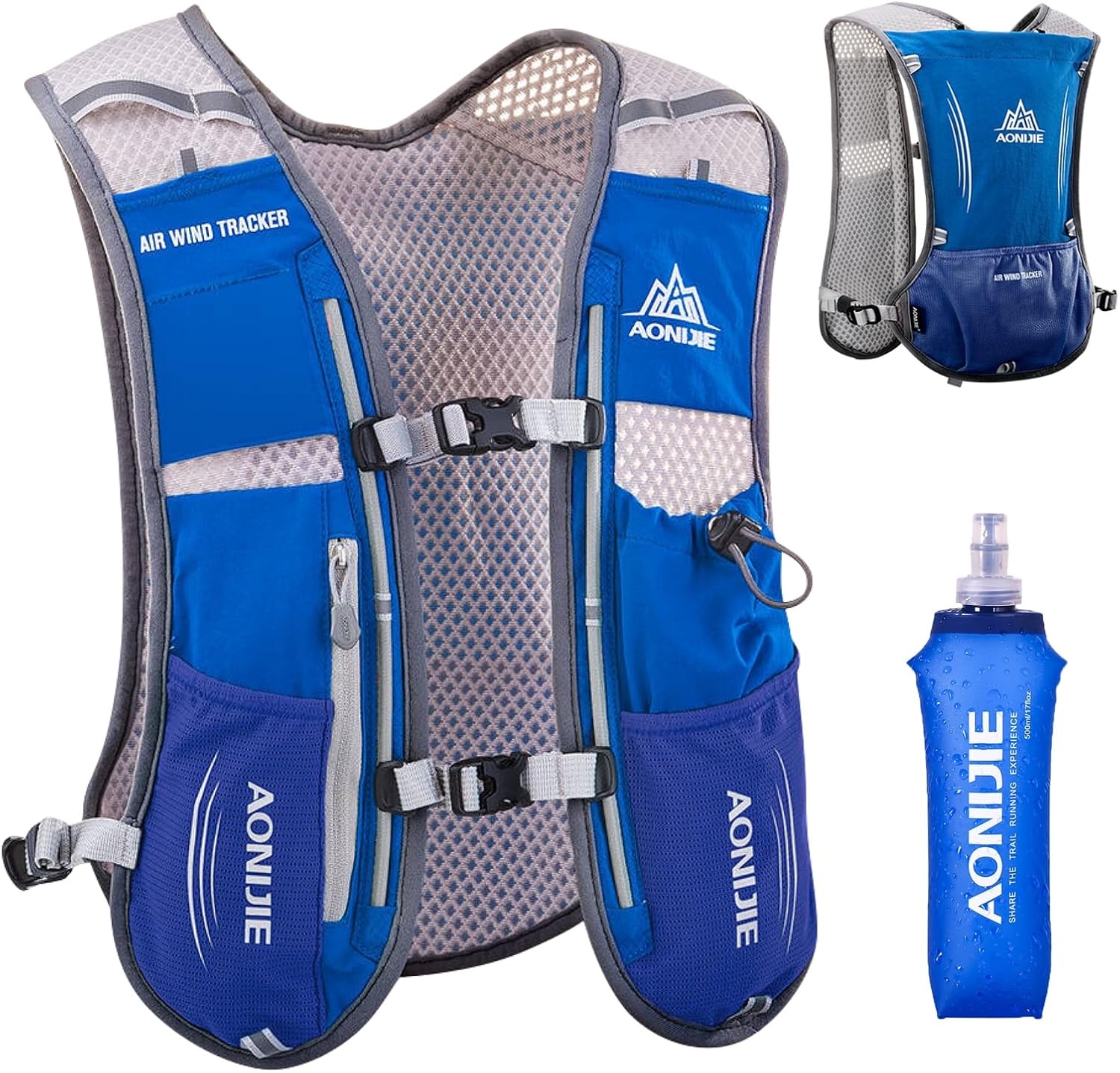 Sac à dos de trail 5L bleu gris Taille M - 31% de remise