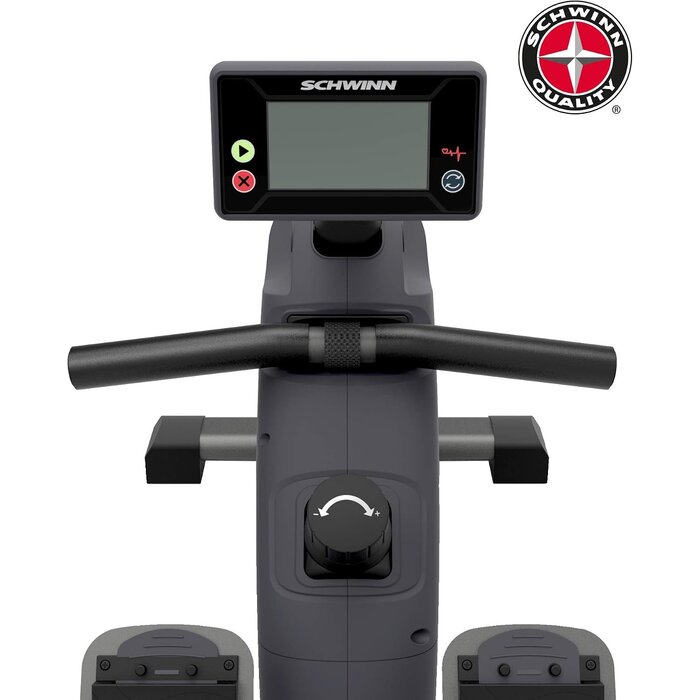 Rameur magnétique 10 niveaux - 30% de remise - Noir et gris