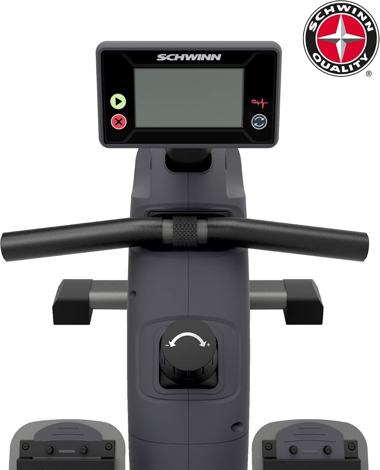 Rameur magnétique 10 niveaux - 30% de remise - Noir et gris