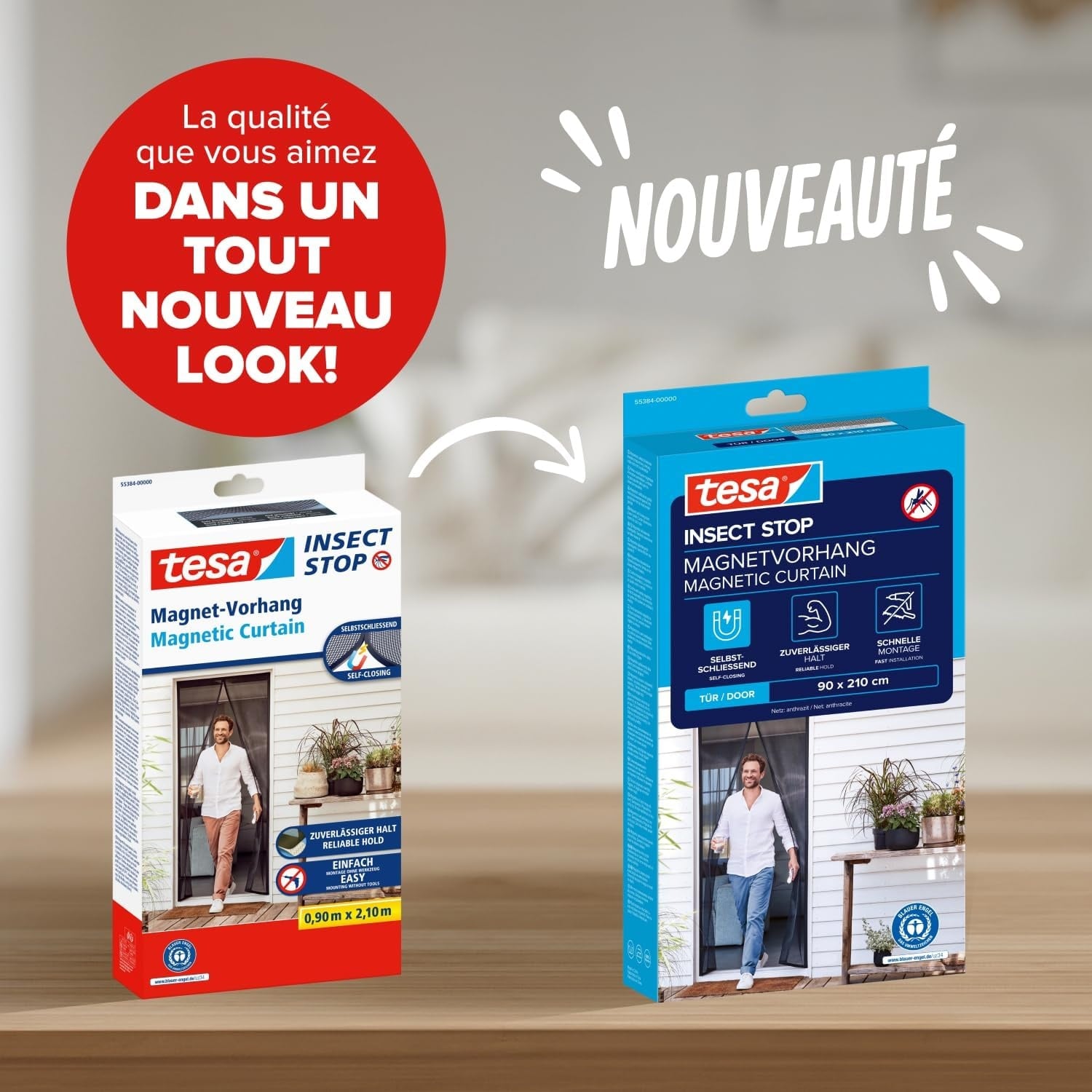 Rideau magnétique anti-insectes 210x90cm - Anthracite - 30% de remise